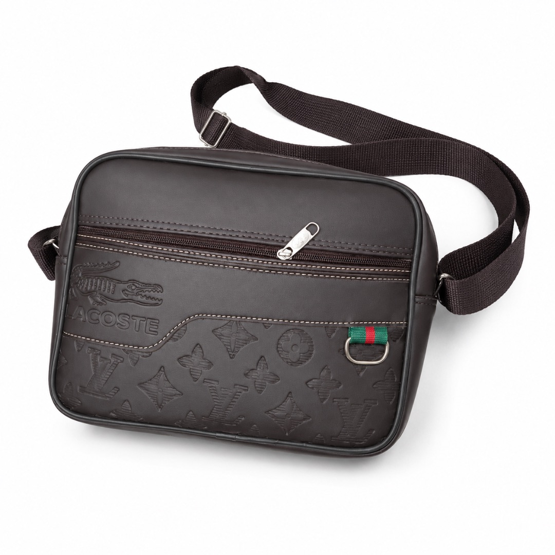 Compact Rectangular Travel Bag with Zipper Closure